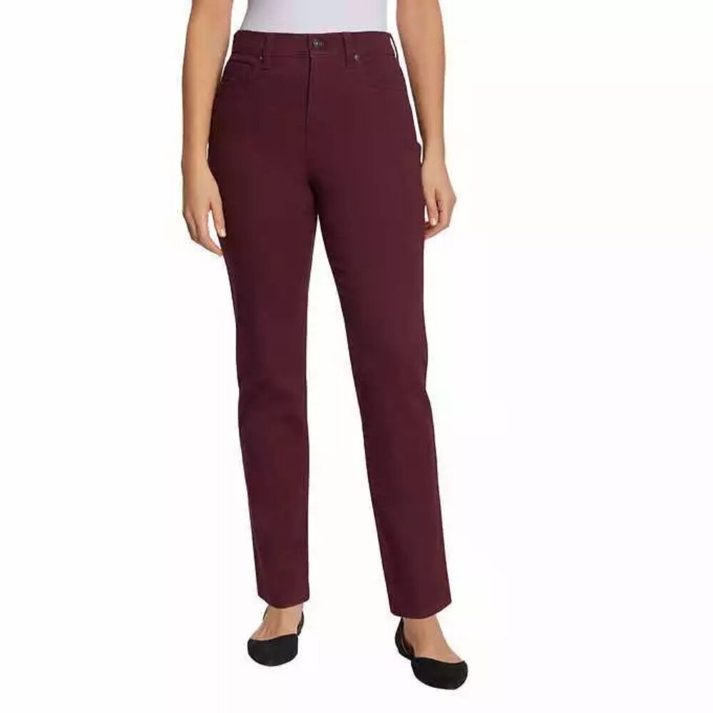 NWT GLORIA VANDERBILT Huckleberry AMANDA Tapered Leg Classic Rise Jeans 14 Short